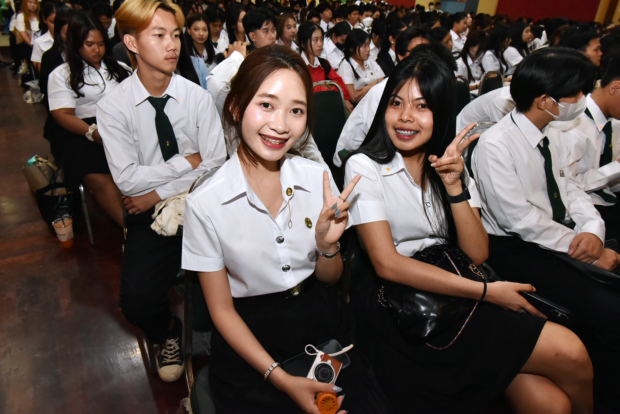 (21/06/2568) ปฐมนิเทศนักศึกษาใหม่ และอบรมคุณธรรมจริยธรรม นักศึกษาใหม่คณะวิทยาการจัดการ ณ หอประชุมพิฆเนศวร